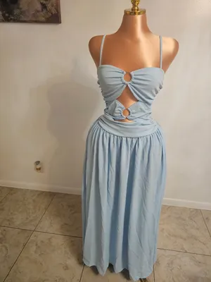 Women’s elegant bodycon maxi dress thumbnail 3