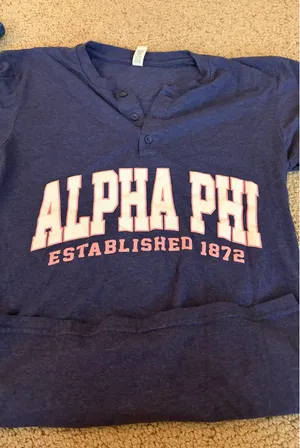 Alpha Phi Gildan T-Shirt thumbnail 1