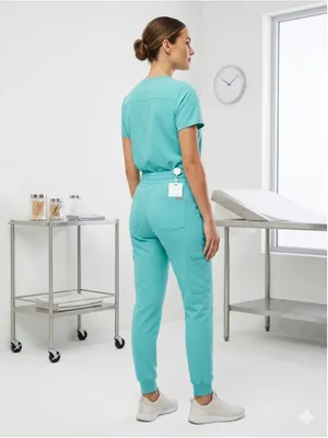 FIGS Technical Collection Scrub Pants Womens XS Seafoam Teal Green Jogger Cargo thumbnail 2