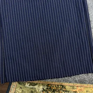 Princess Polly Navy Blue Pinstripe Wide Leg Trousers High Waist Size US 4 thumbnail 10