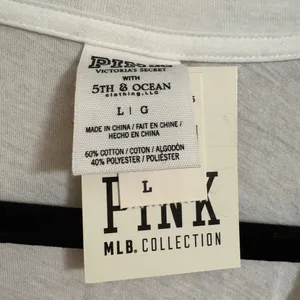 PINK Victorias Secret Los Angeles Dodgers Play Ball V Neck Top Large NWT thumbnail 4
