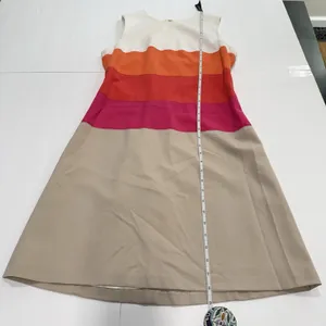 Calvin Klein Colorful Stripe Stretch Crepe Sleeveless‎ Sheath Dress Size 4 thumbnail 9