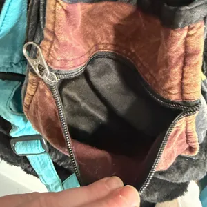 Y2K multicolored patchwork cotton bohemian hobo cross-body bag thumbnail 7