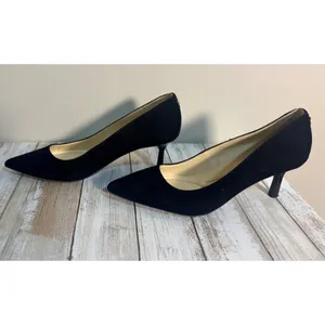 Nine West Kuna 9X9 Womens Black Suede Pointed Toe Pumps Size 6M‎ Comfort Heels thumbnail 6