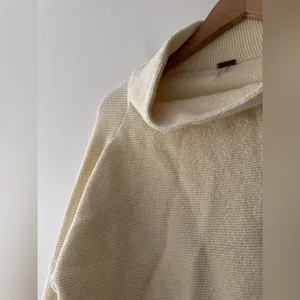 Free People Women's Ottoman Slouchy Tunic Sweater Pullover Long‎ Sleeve Ivory thumbnail 4