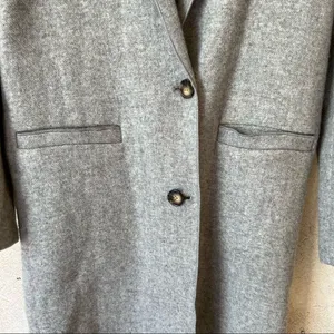 Zara Trafaluc Double Button Masculine Wool Coat thumbnail 2