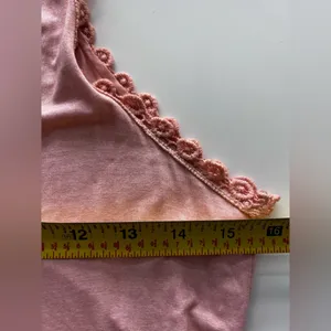 Pol Womens Peach Pink Sleeveless Slits Babydoll Long Maxi Dress M thumbnail 8