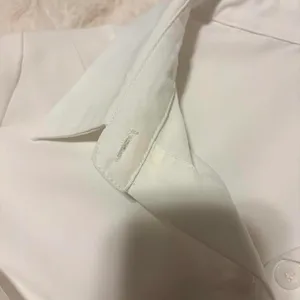 Shein Button Down Shirt with Feather Trim  thumbnail 8