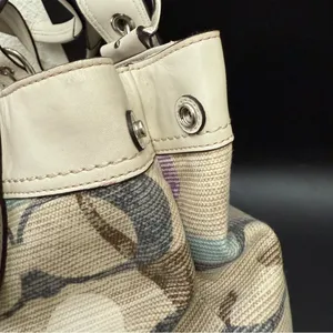 COACH 16591 Soho Linen Op Art Tote Multicolored Jacquard Canvas Shoulder Bag thumbnail 13