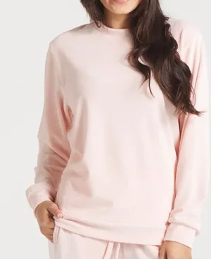 NWT Southern Marsh Courtney Corduroy Lounge Shirt Pink Velour Small Preppy thumbnail 1