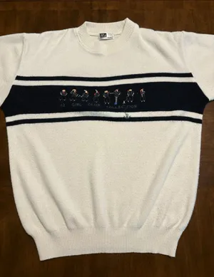 Vintage M2 Girl Club Collection Sweater Womens Small Medium Embroidered Golf thumbnail 1