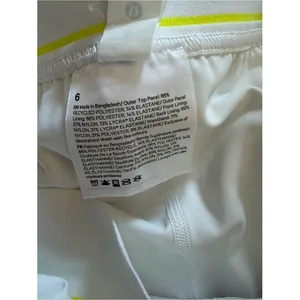 Lululemon Court Rival HR Skirt Extended Liner Electric Lemon Size 6 thumbnail 7