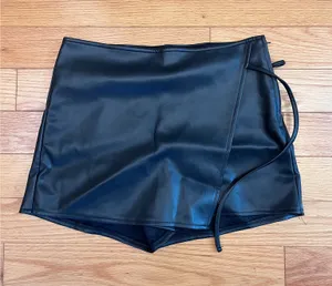 Windsor Suede Skirt Black Faux Mini thumbnail 1