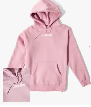 Glossier pink hoodie thumbnail 2