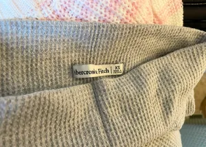 Abercrombie & Fitch Wide-leg cropped knit pants thumbnail 4