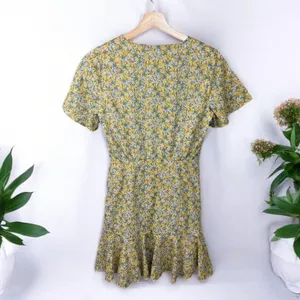 BB Dakota Big Flirt Energy Floral Ruched Detail Dress in Sunflower thumbnail 7