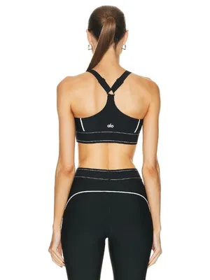 Alo Yoga Suit Up Bra in Black Large New Womens Cropped Tank Top thumbnail 2