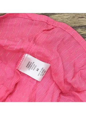 NEW Miken Juniors Tiered Dress Swim Cover-up I9672P544 Hot Pink Lurex XS thumbnail 6