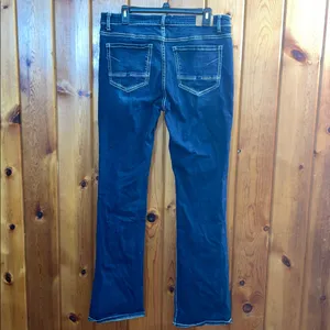BKE Dark Blue jeans Payton jeans bootcut darker women’s jeans size 32x35 1/2 thumbnail 2