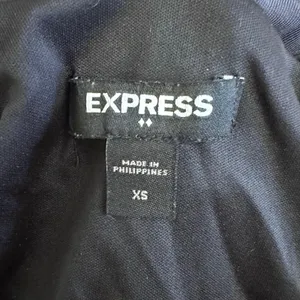 Express Women’s Black Sleeveless Ruched Midi Dress Tulip Hem Bodycon Tank XS‎ thumbnail 2