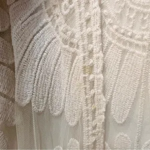 Rebellion white lace cardigan duster size small floral thumbnail 2