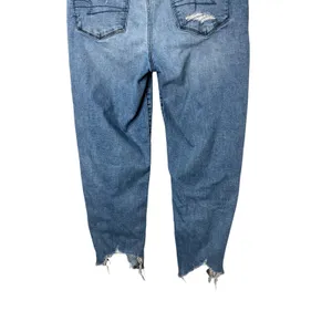 American Eagle Slim Straight‎ Jeans Distressed Ripped Raw Hem Size 12 thumbnail 7