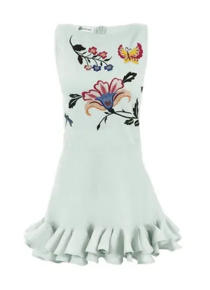 Fanm Mon Flirt Mini Dress Mint Green Womens Size Small thumbnail 1