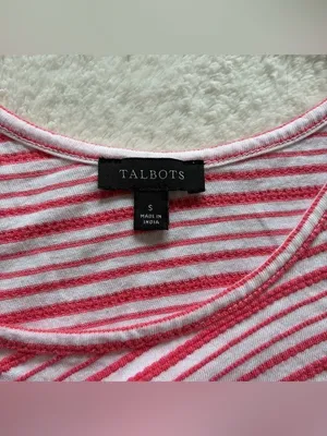 Talbots Diagonal Striped Cotton Sun Dress size S thumbnail 2