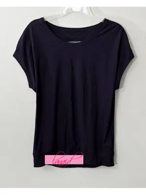 Lululemon If You're Lucky Short Sleeve Naval Blue Moody Mirage Open Cut-Out Back thumbnail 9