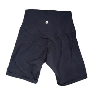 Lululemon Align High-Rise Short Women 2 Black Excellent 6" Inseam Nulu Yoga thumbnail 2