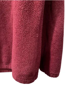 The North Face Tundra RTO 1/2 Zip Fleece Pullover Burgundy Maroon Women's Size L thumbnail 9