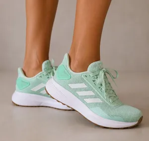 Adidas Duramo Mint White Running Shoes Sneakers Womens 8 Classic Athletic thumbnail 1