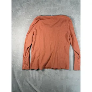 Sundance Catalog Orange Embroidered Sweatshirt Size M Boho Western Beachy thumbnail 8