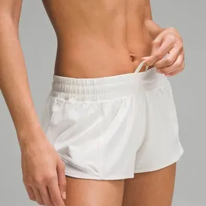 Lululemon Hotty Hot Low Rise Lined Shorts 2.5" Bone Size 10 thumbnail 1