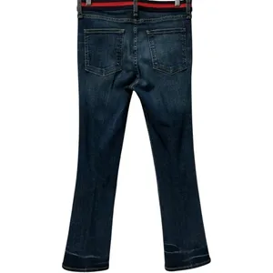 Veronica Beard Caroline 10" Cropped Baby‎ Boot High Rise Blue Tidal Wash Size 28 thumbnail 4