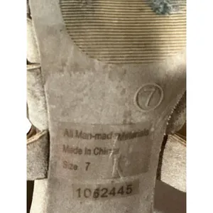 Woman’s Charlotte Russe Gladiater Strappy Ankle Sandal Tan Faux Suede 7 thumbnail 8