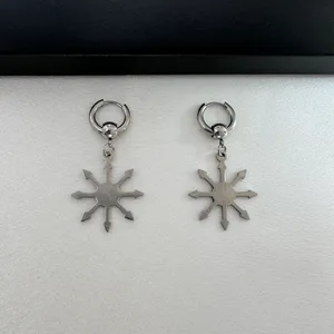 Sun Dangle Drop Earrings for Men Women,Streetwear Punk Hip Hop Unisex Style thumbnail 1