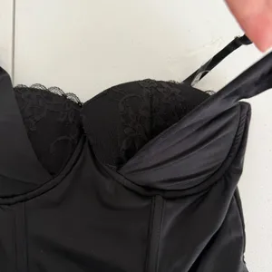 New Windsor Romantic At Heart Lace Trim Crop Top Lace Black‎ Small Dark Romantic thumbnail 10
