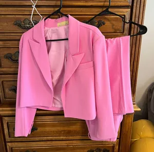 These Three Boutique Boutique Pink Pants Suit Two Piece Set thumbnail 5