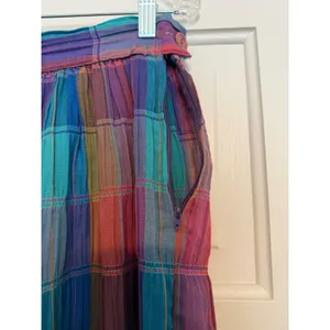 Vintage Avon Fashions Plaid 2 Piece Set Crop Top Midi Skirt Multicolor VTG M/L thumbnail 6