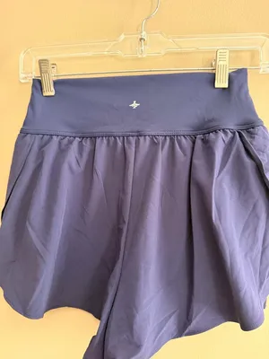 Halara S Womens Athletic running shorts With Built-In Shorts Navy Blue Size S thumbnail 4