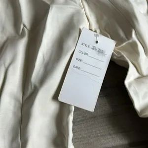 Cream blazer with shoulder pads thumbnail 2