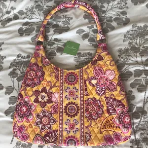 NWT Vera Bradley Bali Gold Large Hobo thumbnail 1