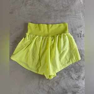 FREE PEOPLE MOVEMENT Neon Butterfly Soft Athletic Shorts Women’s Sz L EUC thumbnail 2