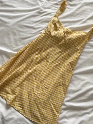 Princess Polly Yellow Gingham Dress  thumbnail 2