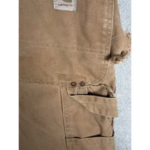 Carhartt Bib Overalls Double Knee Nail apron 2XL 46x30** Made USA Vtg Work Farm thumbnail 10