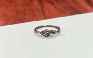 Silver Angel Wing Ring thumbnail 2