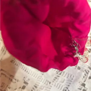 Pink Beaded Drawstring Pouch thumbnail 3