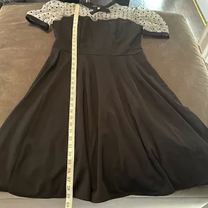 Women’s Black with Polka Dot Dress 1950’s Retro Style Size L NEW thumbnail 10