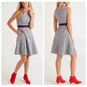 Boden Matilda Dress 16/18R Tweed Academia Career Classic thumbnail 7